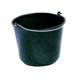 Emmer kunststof zwart 12ltr