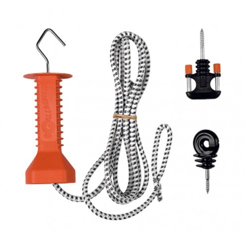 Doorgangsset elastisch koord Wit – 3-6mtr