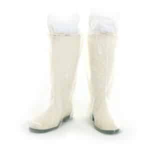 Wegwerp overlaarzen transparant met elastiek 50st