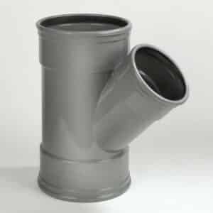 PVC T-stuk 45&deg; 3x mof &ndash; 110mm