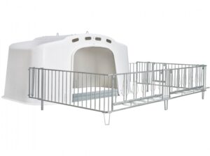 Kalverhok CalfOTel XL-10 met hekwerk zonder vastzetsysteem