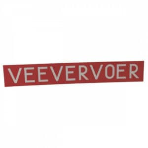 Bord Veevervoer | aluminium