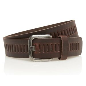 Timbelt lederen riem | bruin