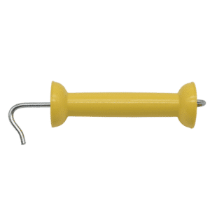 Koltec poortgreep geel | met N-haak