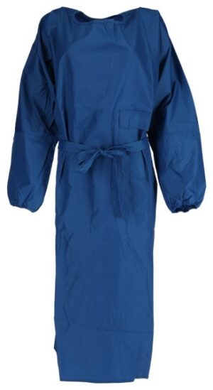 Kerbl melkschort met lange mouw | blauw | XL