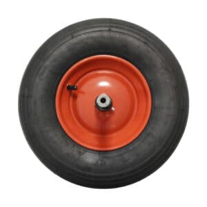 Kruiwagenwiel (stalen velg) - aslengte 38cm