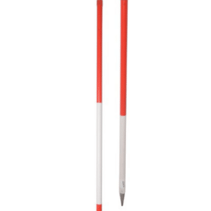 Jalonstok gepunt | 200cm| boven rood