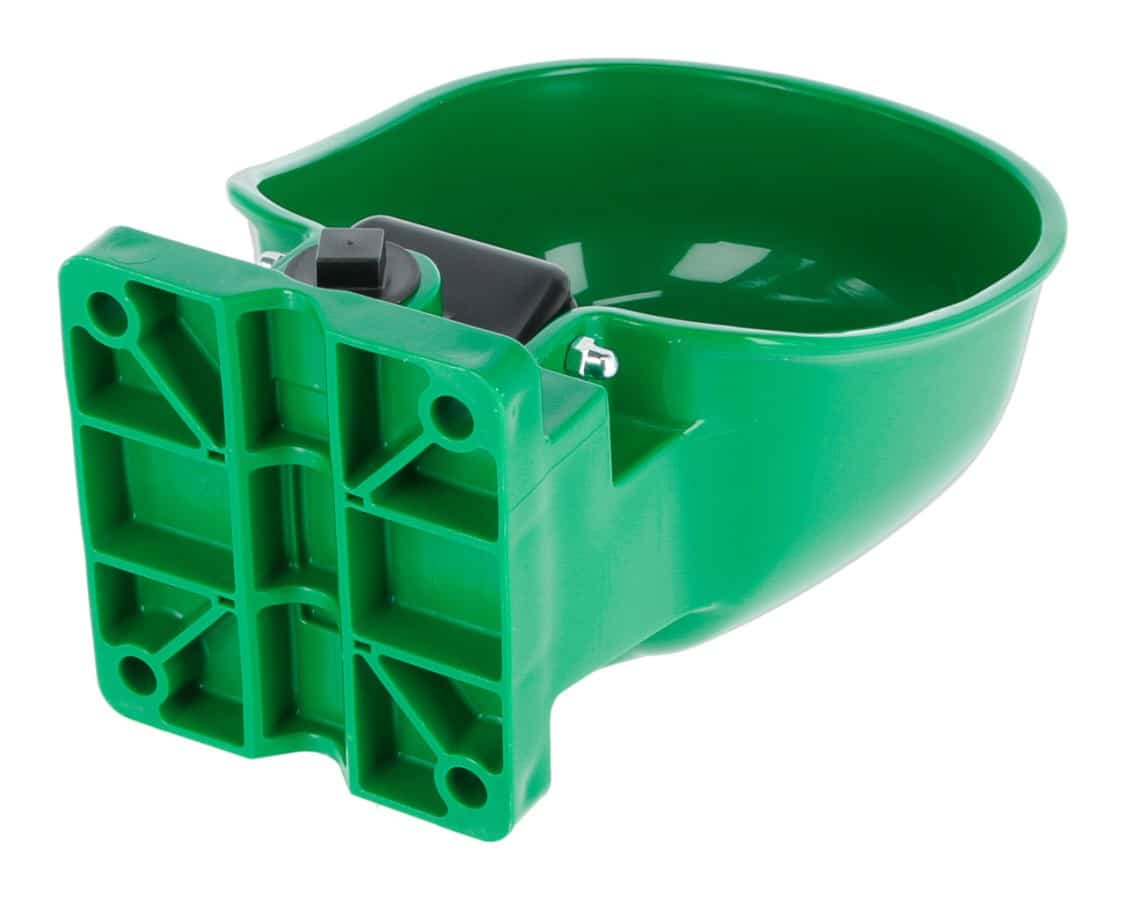 Drinkbak kunststof groen 3/4" - 1/2" | met lepel - Afbeelding 2