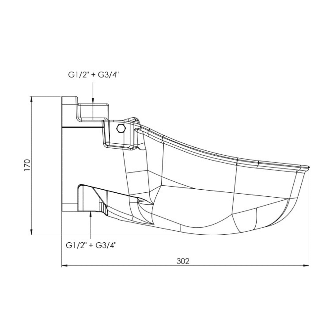 Drinkbak kunststof groen 3/4" - 1/2" | met lepel - Afbeelding 4