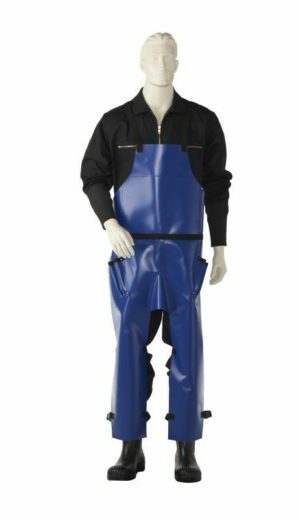 Bekapschort kort PVC met beengespen en heupzakken
