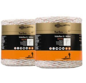 Gallagher Vidoflex 9 Plus TurboLine schrikdraad | 2x400mtr