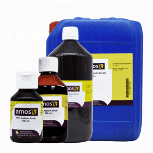 Amos jodium PVP zeep-scrub