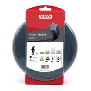 OREGON maaidraad Nylium Starline grijs ster 104884E | 3,0mm x 60mtr