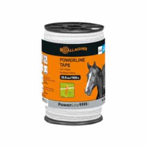 Gallagher PowerLine lint 100mtr / 12,5mm wit