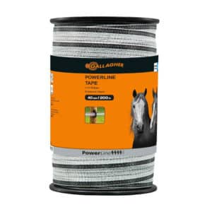 Gallagher PowerLine lint 200mtr / 40mm wit