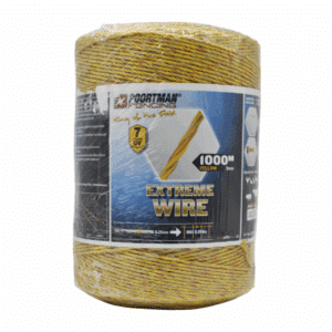 Poortman Extreme WIRE schrikdraad | geel | 1000m