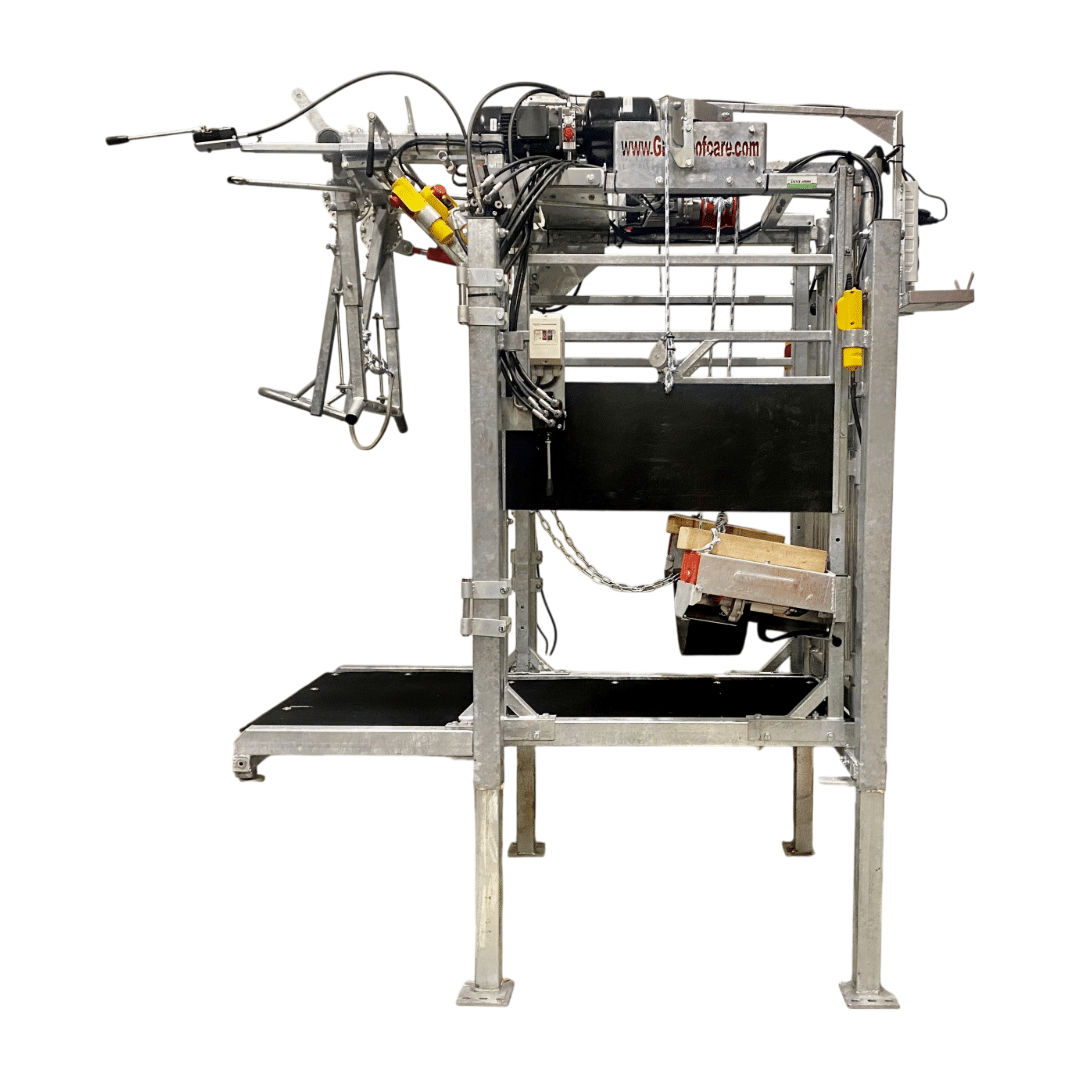 Elektrische klauwbekapbox GDS - met hydraulische fixeerbeugel, lift en zijschotten